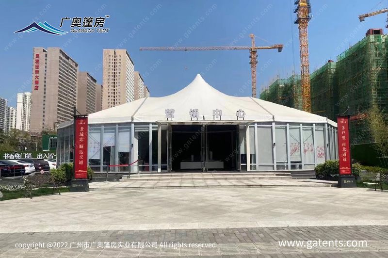 武汉楼盘销售中心搭建篷房案例